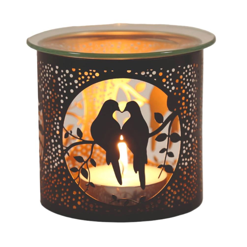 Aroma Black & Gold Doves Jar Sleeve & Wax Melt Warmer £6.29